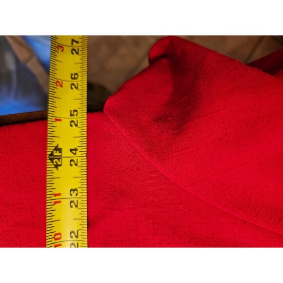 Vintage Haband for her Blazer Size XL Hot Pink one button Oversized roll sleeve - Picture 7 of 9